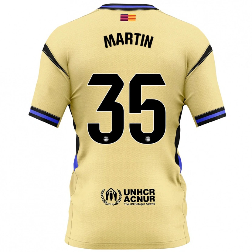 Danxen Herren Gerard Martín #35 Gelb Schwarz Auswärtstrikot Trikot 2025/26 T-Shirt