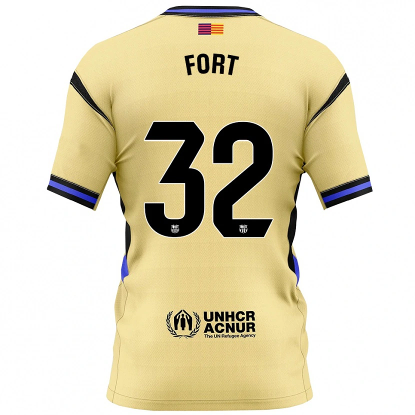 Danxen Herren Héctor Fort #32 Gelb Schwarz Auswärtstrikot Trikot 2025/26 T-Shirt