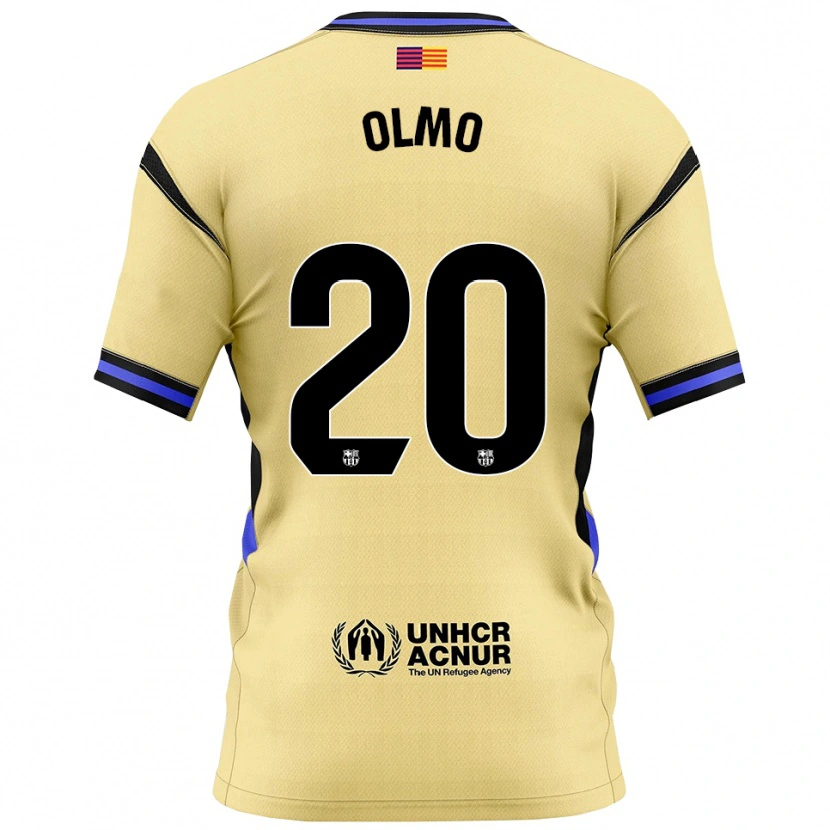 Danxen Herren Dani Olmo #20 Gelb Schwarz Auswärtstrikot Trikot 2025/26 T-Shirt