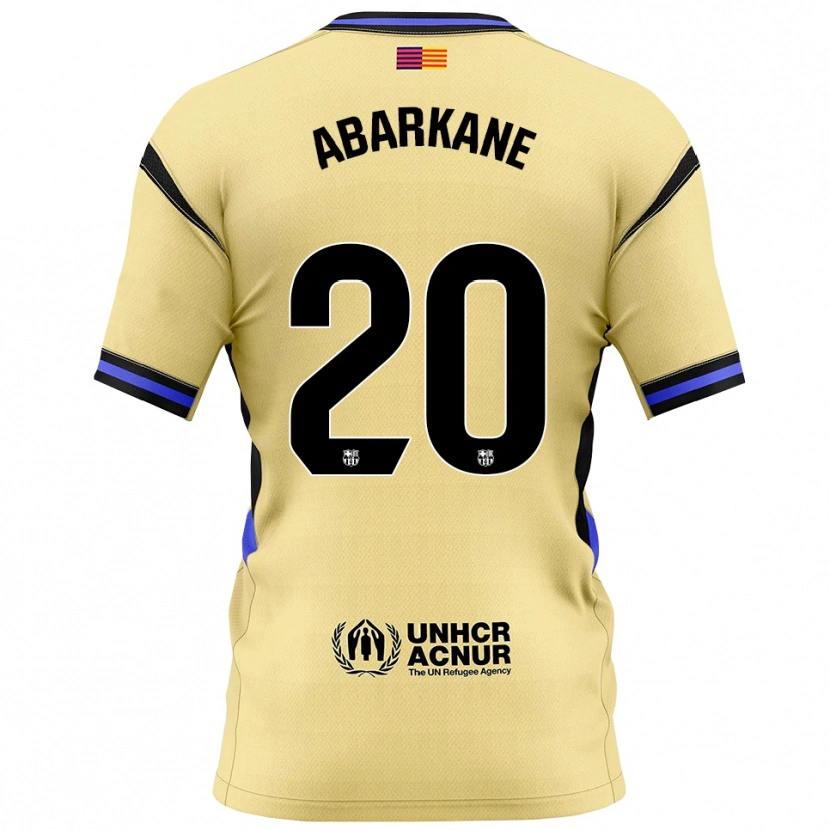 Danxen Herren Ahmed Abarkane #20 Gelb Schwarz Auswärtstrikot Trikot 2025/26 T-Shirt