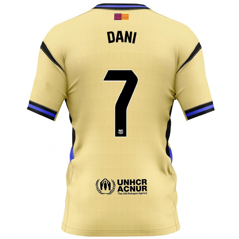 Danxen Herren Dani Rodríguez #7 Gelb Schwarz Auswärtstrikot Trikot 2025/26 T-Shirt