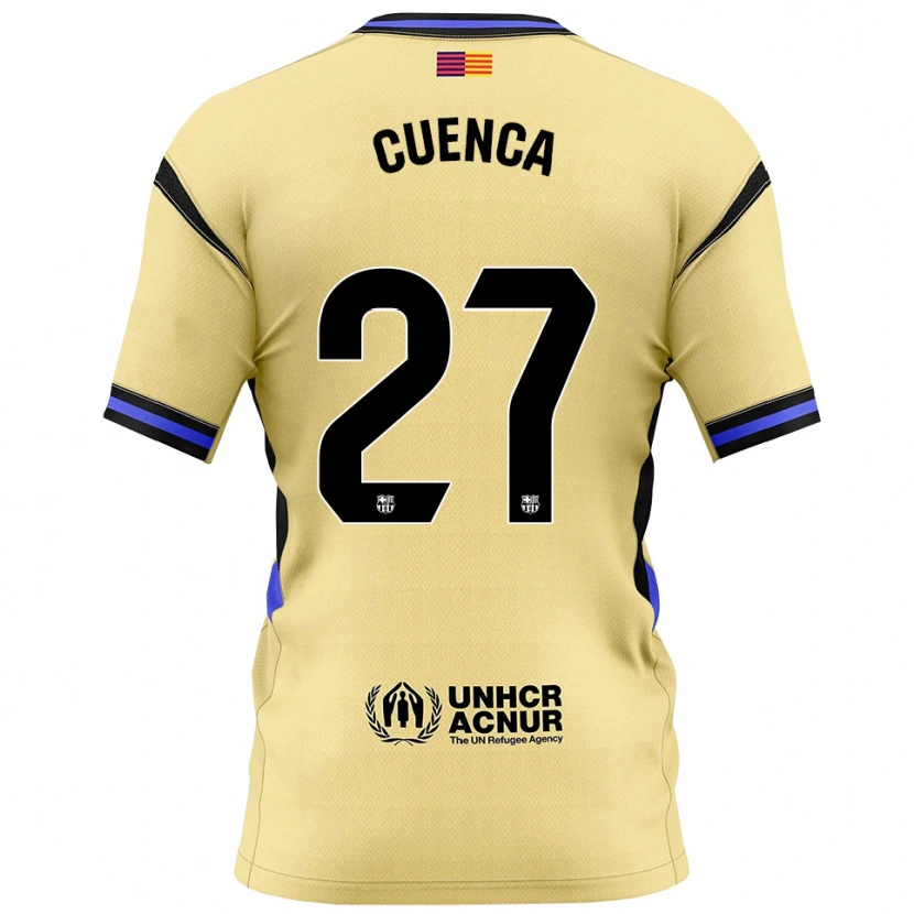 Danxen Herren Andrés Cuenca #27 Gelb Schwarz Auswärtstrikot Trikot 2025/26 T-Shirt