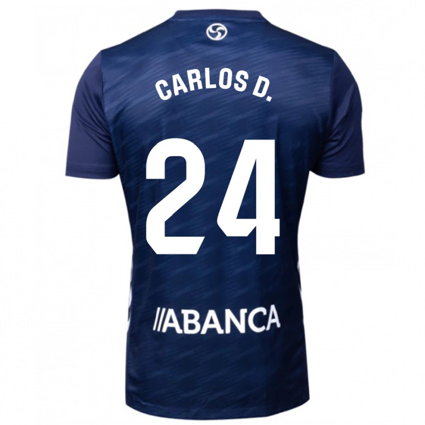 Danxen Herren Carlos Domínguez #24 Marine Weiß Auswärtstrikot Trikot 2025/26 T-Shirt