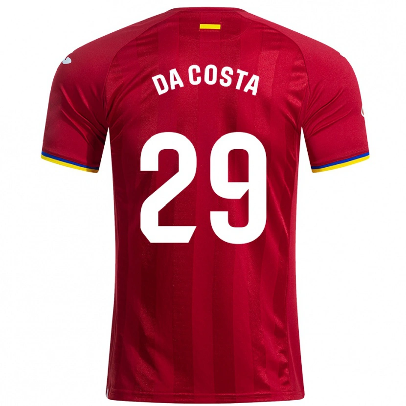Danxen Herren Coba Da Costa #29 Rot Gelb Blau Auswärtstrikot Trikot 2025/26 T-Shirt