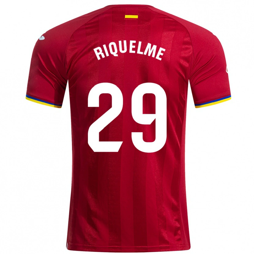 Danxen Herren Adrián Riquelme #29 Rot Gelb Blau Auswärtstrikot Trikot 2025/26 T-Shirt