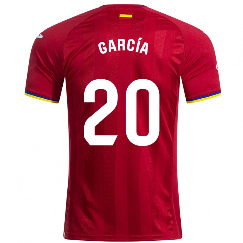 Danxen Herren Álex García #20 Rot Gelb Blau Auswärtstrikot Trikot 2025/26 T-Shirt