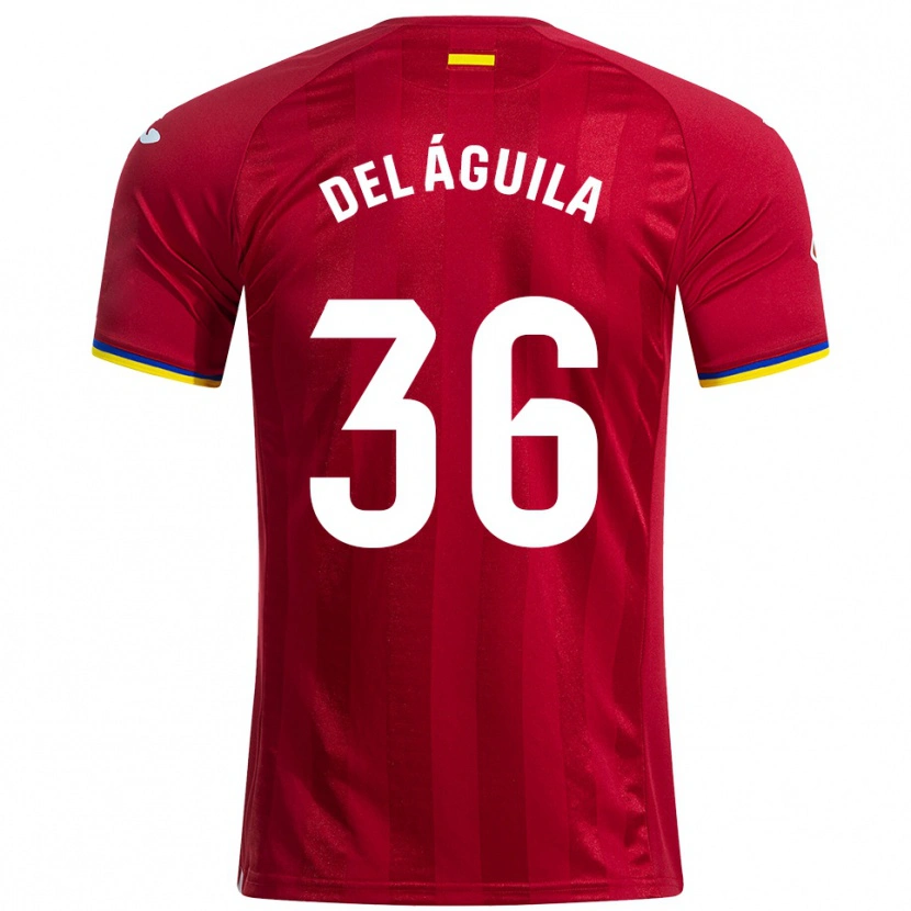 Danxen Herren Ángel Del Águila #36 Rot Gelb Blau Auswärtstrikot Trikot 2025/26 T-Shirt