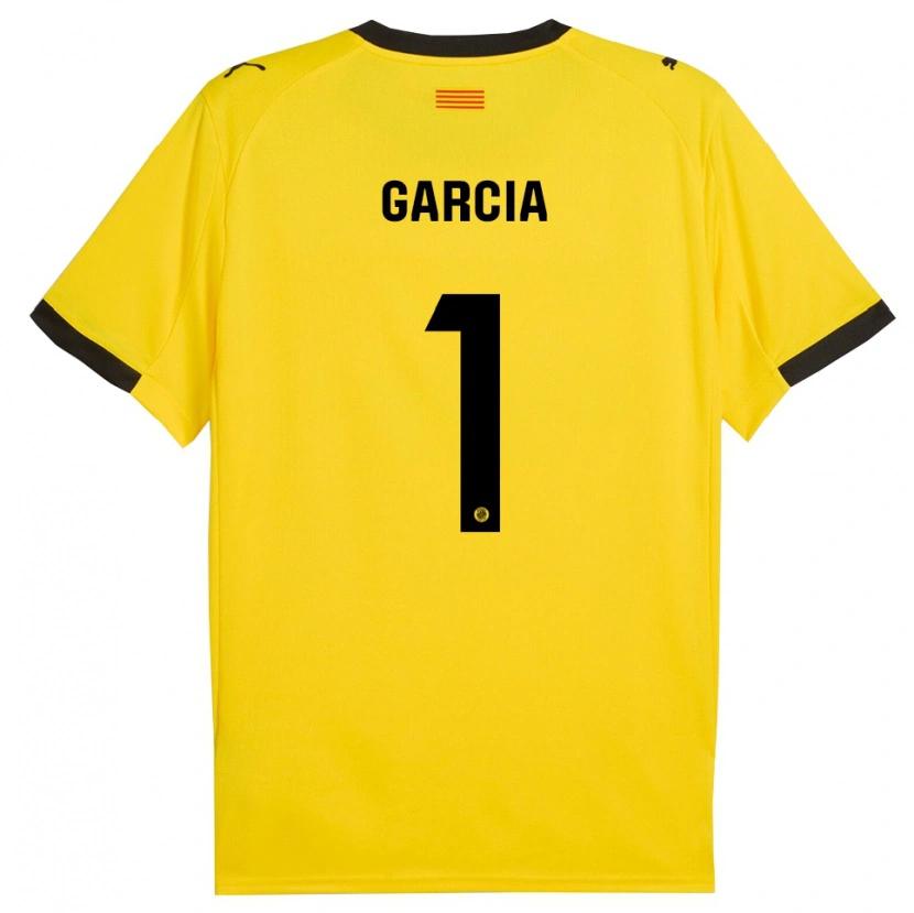 Danxen Herren Lucas García #1 Gelb Schwarz Auswärtstrikot Trikot 2025/26 T-Shirt