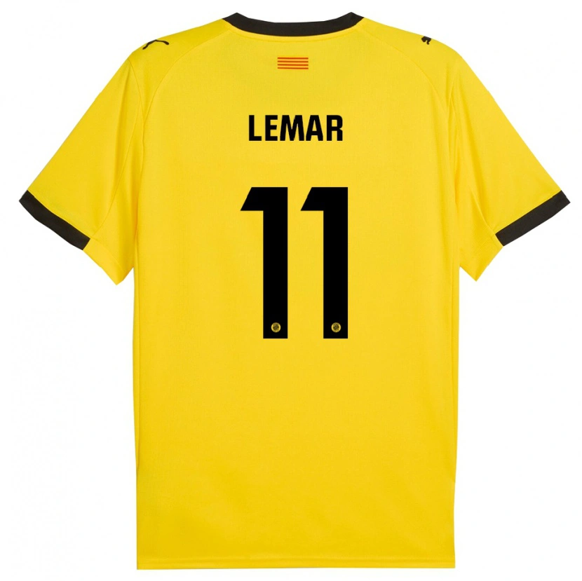 Danxen Herren Thomas Lemar #11 Gelb Schwarz Auswärtstrikot Trikot 2025/26 T-Shirt