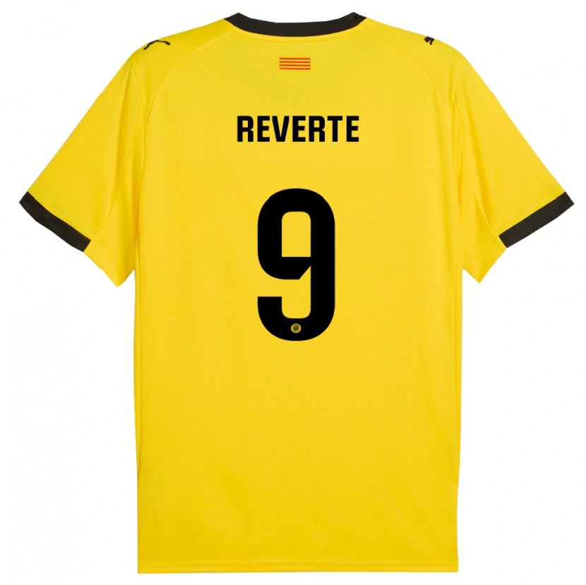Danxen Herren Unai Reverte #9 Gelb Schwarz Auswärtstrikot Trikot 2025/26 T-Shirt