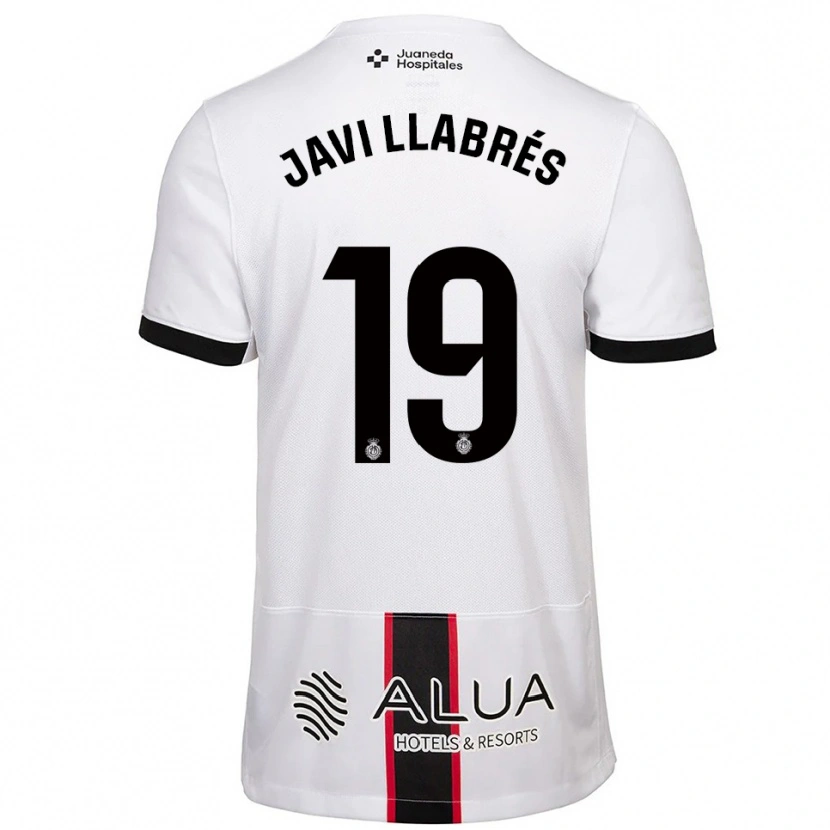 Danxen Herren Javi Llabrés #19 Weiß Schwarz Auswärtstrikot Trikot 2025/26 T-Shirt