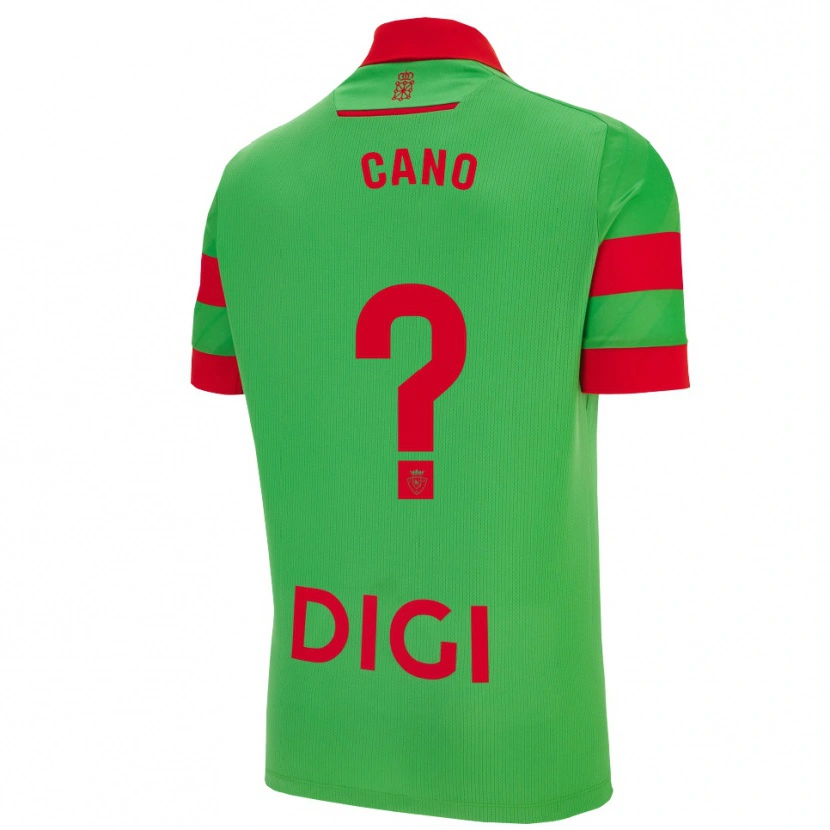Danxen Herren Javi Caño #0 Grün Rot Auswärtstrikot Trikot 2025/26 T-Shirt