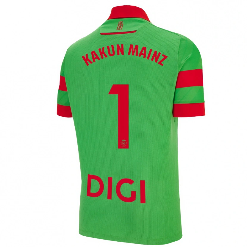 Danxen Herren Kakun Mainz #1 Grün Rot Auswärtstrikot Trikot 2025/26 T-Shirt