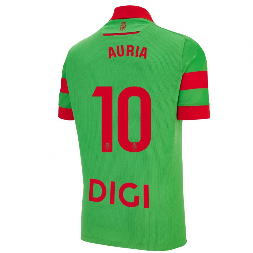 Danxen Herren Miguel Auría #10 Grün Rot Auswärtstrikot Trikot 2025/26 T-Shirt