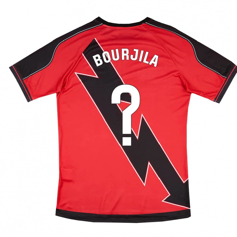 Danxen Herren Yahya Bourjila #0 Rot Schwarz Auswärtstrikot Trikot 2025/26 T-Shirt