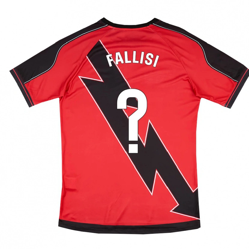 Danxen Herren Alessandro Fallisi #0 Rot Schwarz Auswärtstrikot Trikot 2025/26 T-Shirt