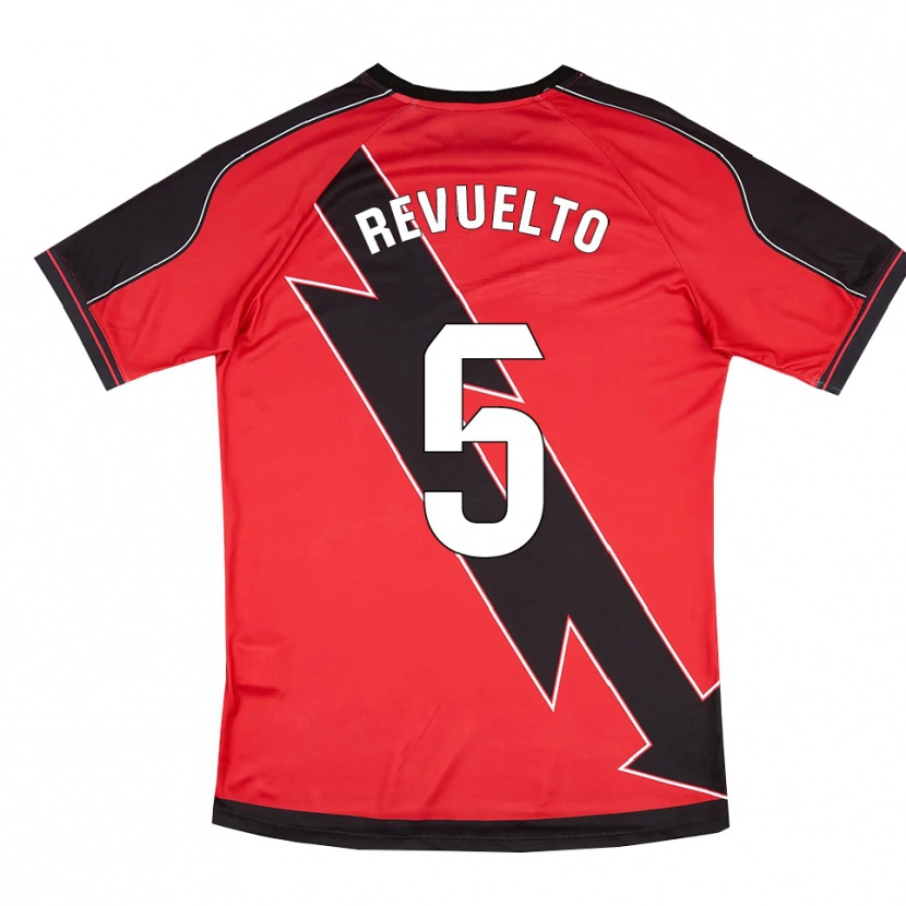 Danxen Herren Víctor Revuelto #5 Rot Schwarz Auswärtstrikot Trikot 2025/26 T-Shirt