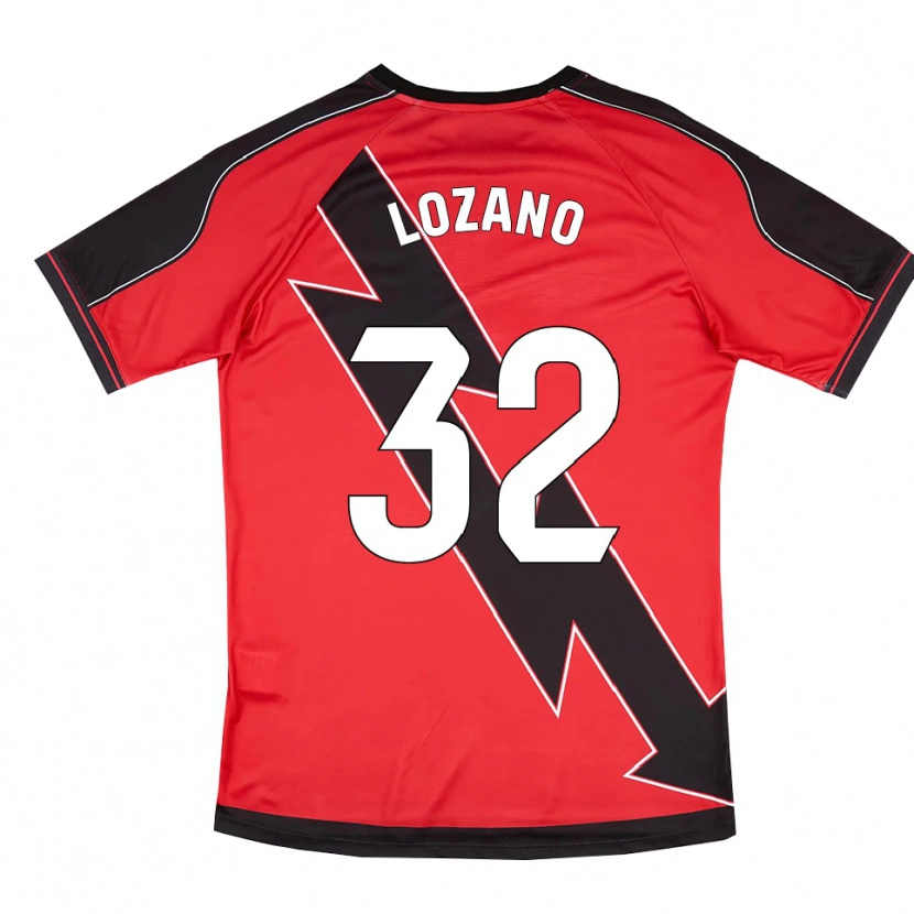 Danxen Herren Sergio Lozano #32 Rot Schwarz Auswärtstrikot Trikot 2025/26 T-Shirt
