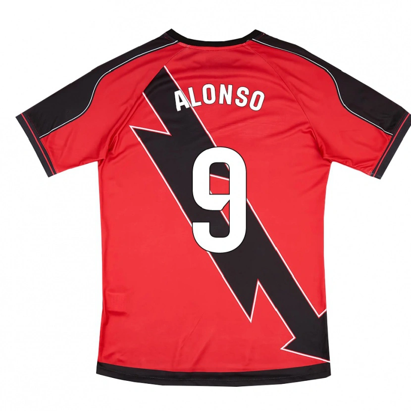 Danxen Herren Sergio Alonso #9 Rot Schwarz Auswärtstrikot Trikot 2025/26 T-Shirt