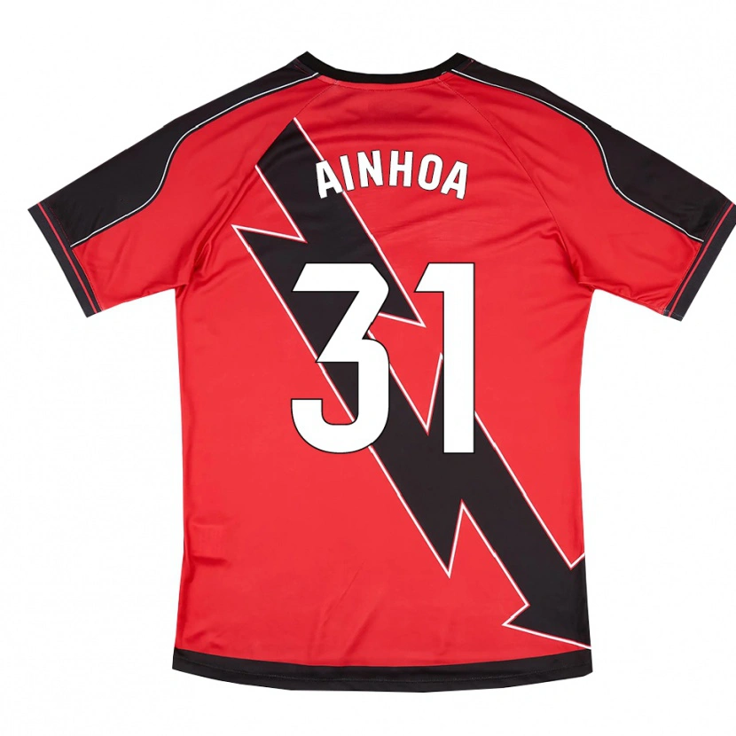 Danxen Herren Ainhoa Orgaz Alonso #31 Rot Schwarz Auswärtstrikot Trikot 2025/26 T-Shirt