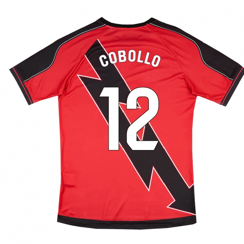 Danxen Herren Sara Cobollo Hoyo #12 Rot Schwarz Auswärtstrikot Trikot 2025/26 T-Shirt