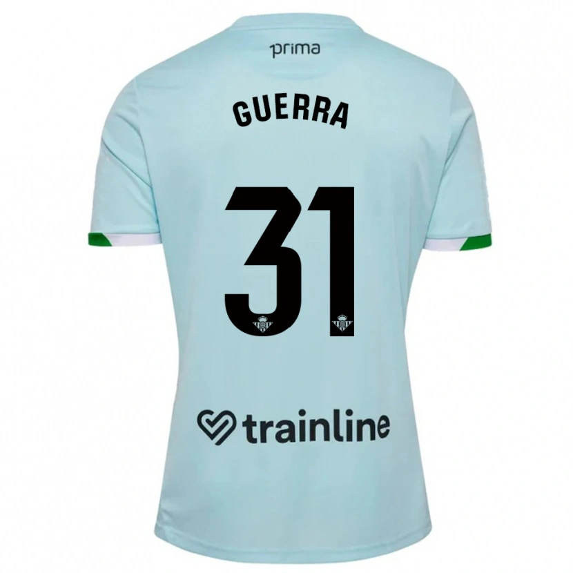 Danxen Herren Ana Guerra Morcillo #31 Himmelblau Grün Auswärtstrikot Trikot 2025/26 T-Shirt