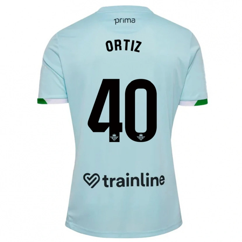 Danxen Herren Ángel Ortiz #40 Himmelblau Grün Auswärtstrikot Trikot 2025/26 T-Shirt