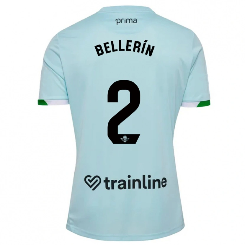 Danxen Herren Héctor Bellerín #2 Himmelblau Grün Auswärtstrikot Trikot 2025/26 T-Shirt