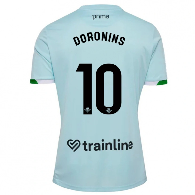 Danxen Herren Nikita Doronins #10 Himmelblau Grün Auswärtstrikot Trikot 2025/26 T-Shirt