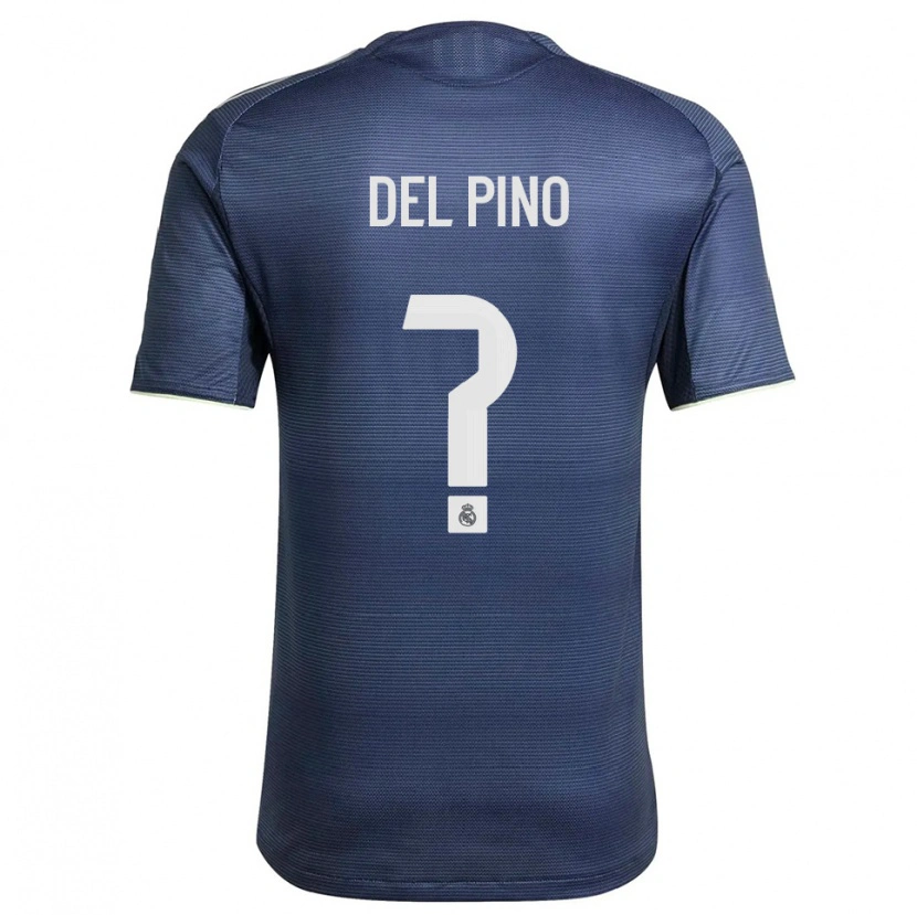 Danxen Herren Santiago Del Pino #0 Marine Silber Auswärtstrikot Trikot 2025/26 T-Shirt