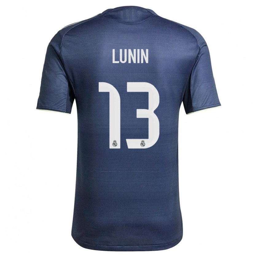 Danxen Herren Andriy Lunin #13 Marine Silber Auswärtstrikot Trikot 2025/26 T-Shirt