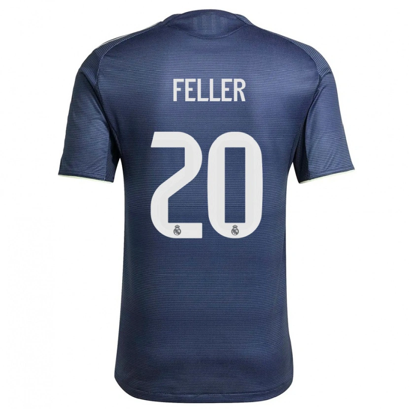 Danxen Herren Naomie Feller #20 Marine Silber Auswärtstrikot Trikot 2025/26 T-Shirt