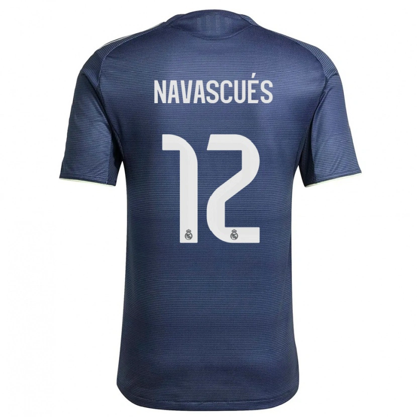 Danxen Herren Liberto Navascués #12 Marine Silber Auswärtstrikot Trikot 2025/26 T-Shirt
