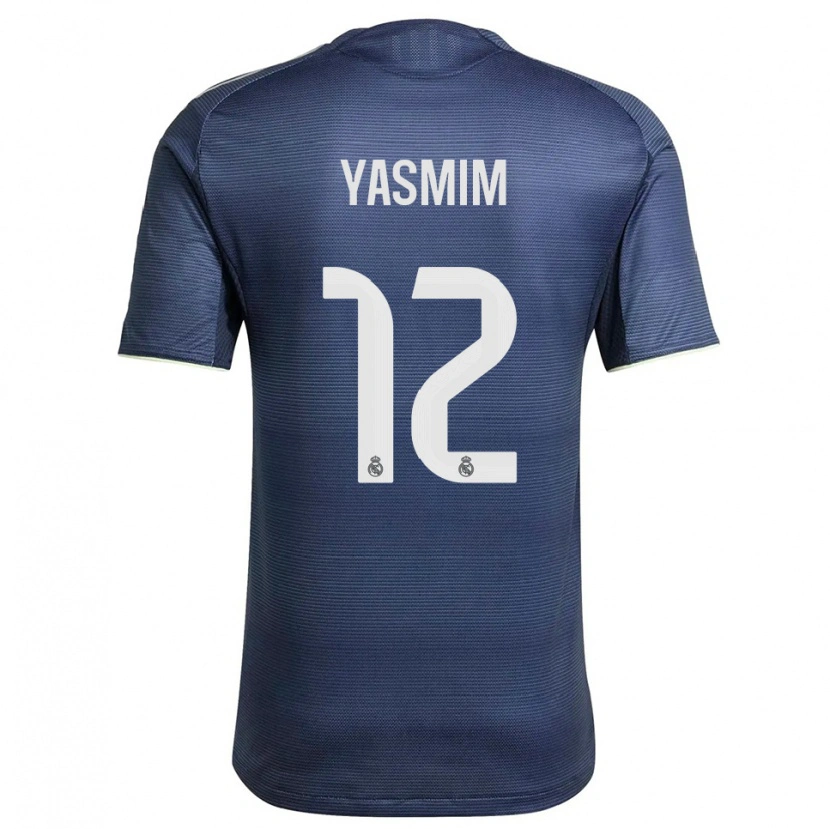 Danxen Herren Yasmim Assis Ribeiro #12 Marine Silber Auswärtstrikot Trikot 2025/26 T-Shirt