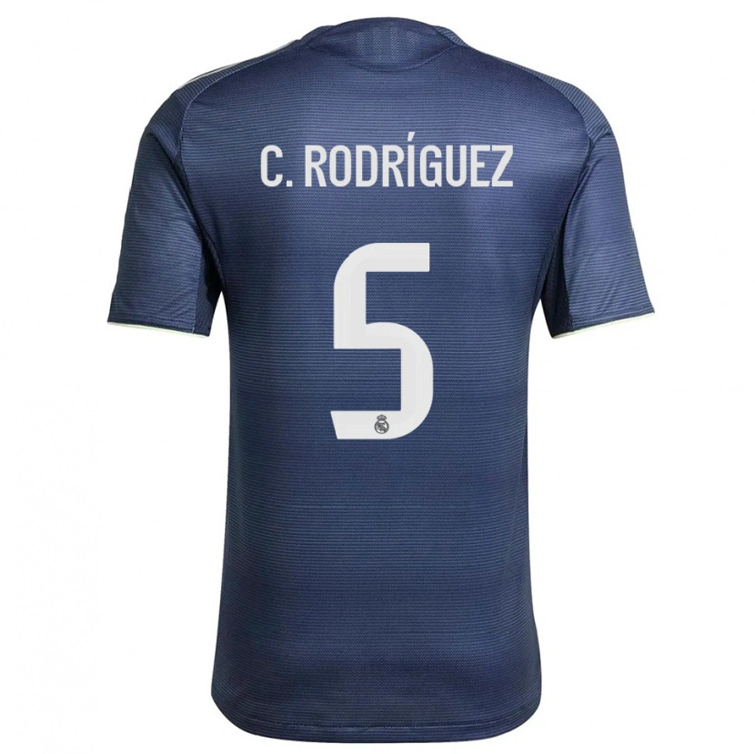 Danxen Herren Carlos Rodríguez #5 Marine Silber Auswärtstrikot Trikot 2025/26 T-Shirt