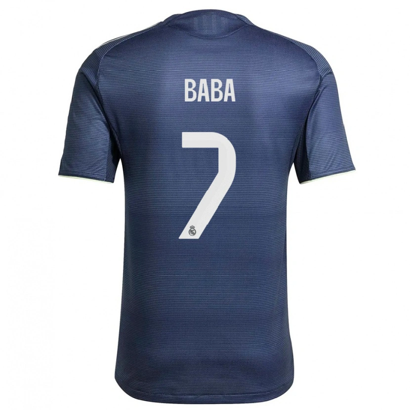 Danxen Herren Baba Diocou #7 Marine Silber Auswärtstrikot Trikot 2025/26 T-Shirt