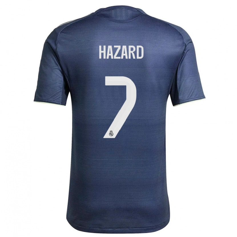 Danxen Herren Eden Hazard #7 Marine Silber Auswärtstrikot Trikot 2025/26 T-Shirt