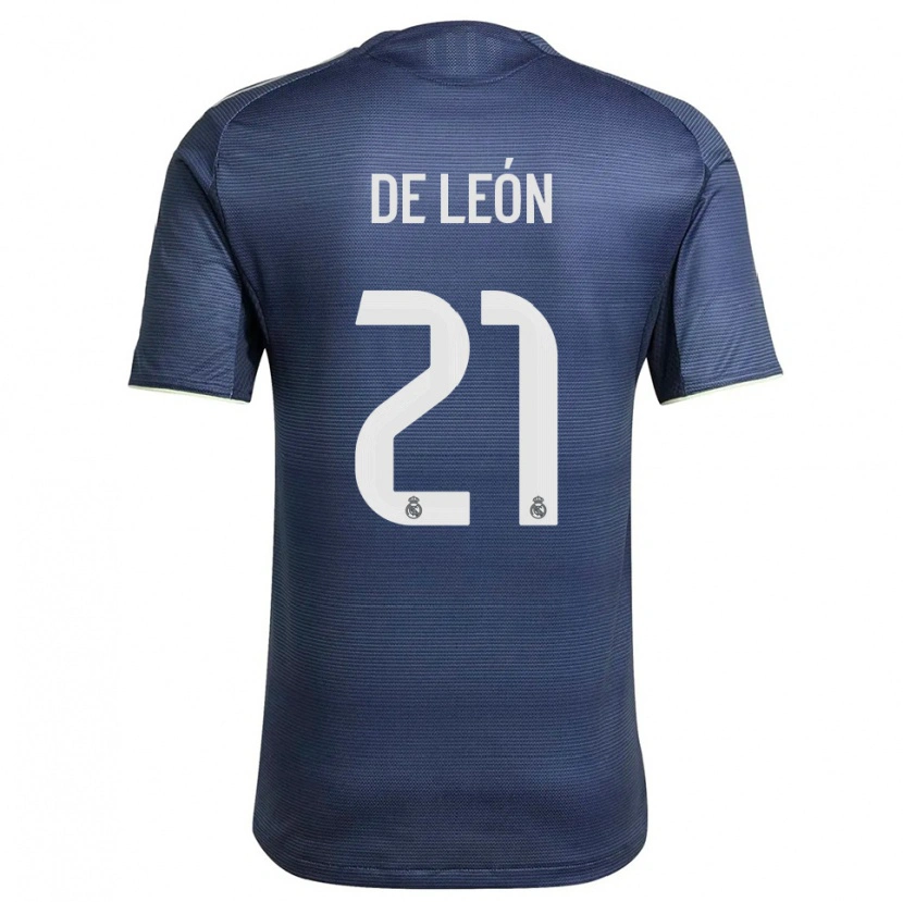 Danxen Herren Jeremy De León #21 Marine Silber Auswärtstrikot Trikot 2025/26 T-Shirt