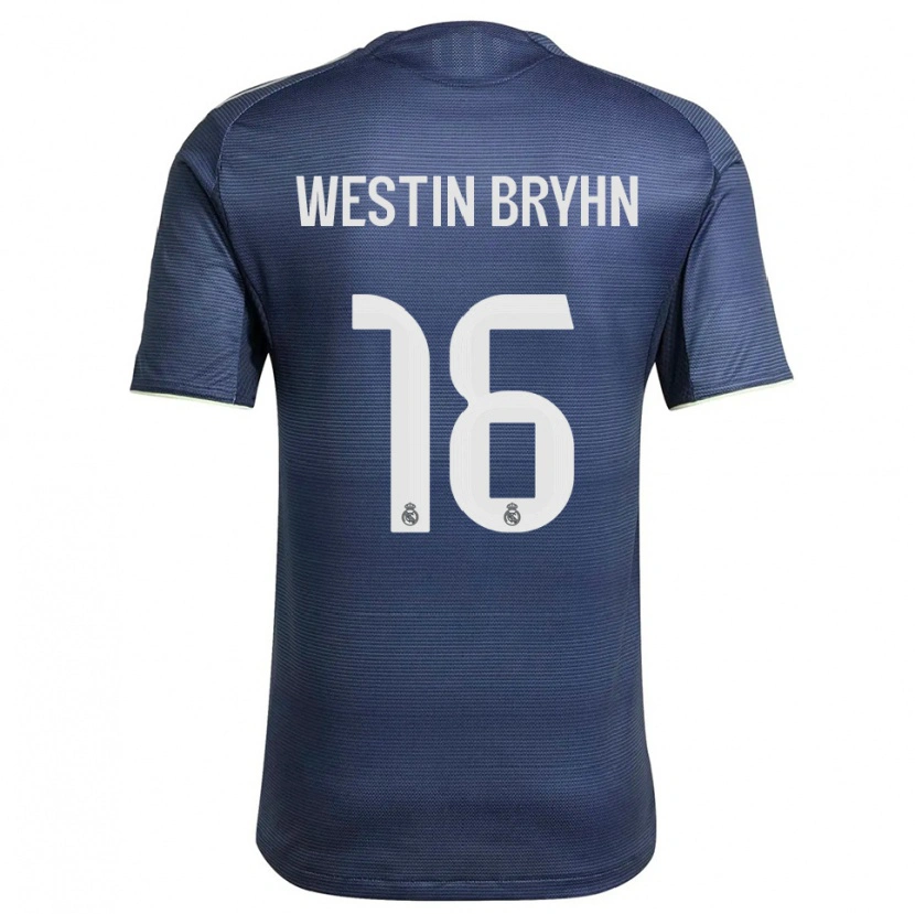 Danxen Herren Leon Westin Bryhn #16 Marine Silber Auswärtstrikot Trikot 2025/26 T-Shirt