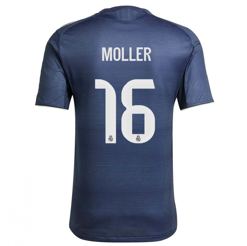 Danxen Herren Caroline Moller #16 Marine Silber Auswärtstrikot Trikot 2025/26 T-Shirt