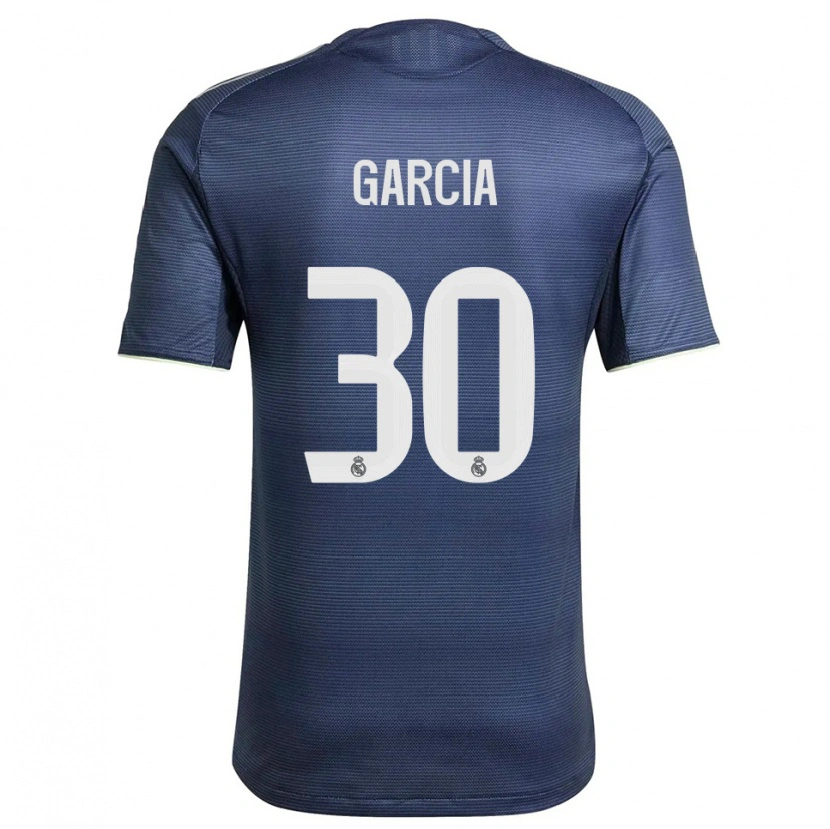 Danxen Herren Gonzalo García #30 Marine Silber Auswärtstrikot Trikot 2025/26 T-Shirt