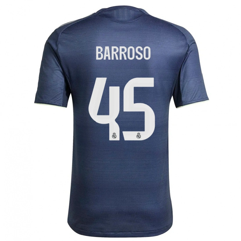 Danxen Herren Jaime Barroso #45 Marine Silber Auswärtstrikot Trikot 2025/26 T-Shirt