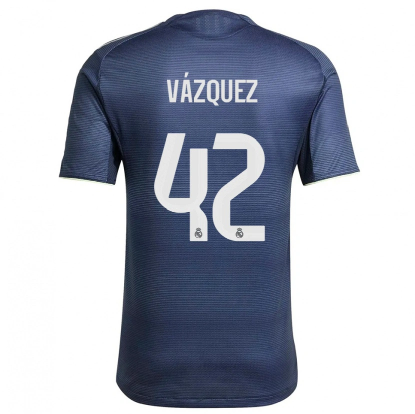 Danxen Herren Erik Vázquez #42 Marine Silber Auswärtstrikot Trikot 2025/26 T-Shirt