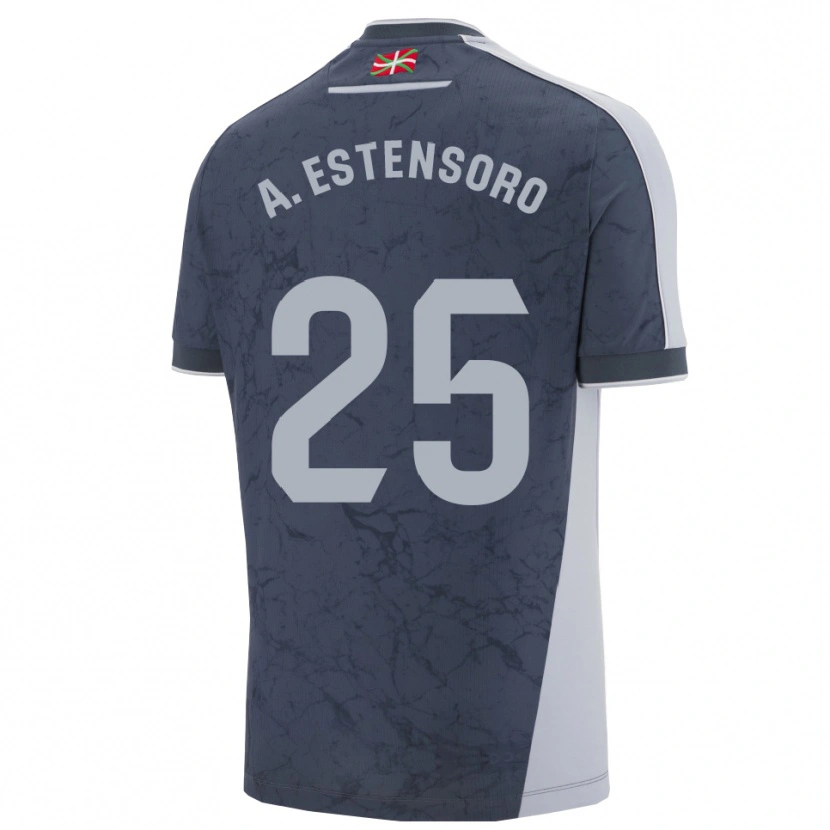 Danxen Herren Alazne Estensoro #25 Dunkelblau Weiß Auswärtstrikot Trikot 2025/26 T-Shirt