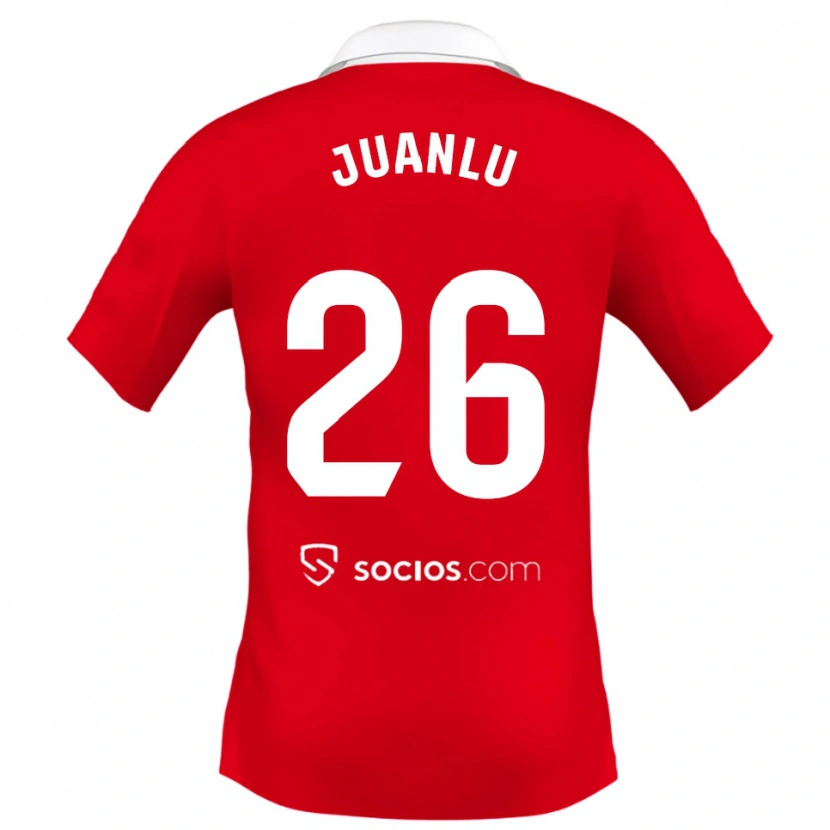Danxen Herren Juanlu Sánchez #26 Rot Weiß Grau Auswärtstrikot Trikot 2025/26 T-Shirt