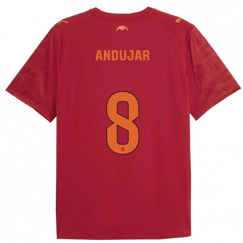 Danxen Herren Candela Andujar #8 Rot Orange Auswärtstrikot Trikot 2025/26 T-Shirt