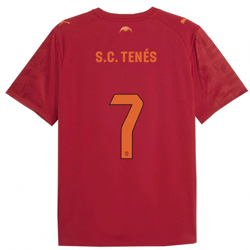 Danxen Herren Sergi Canós #7 Rot Orange Auswärtstrikot Trikot 2025/26 T-Shirt