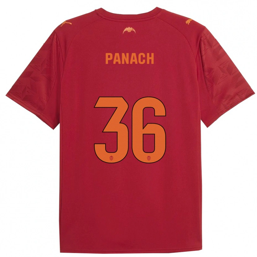 Danxen Herren Alejandro Panach #36 Rot Orange Auswärtstrikot Trikot 2025/26 T-Shirt