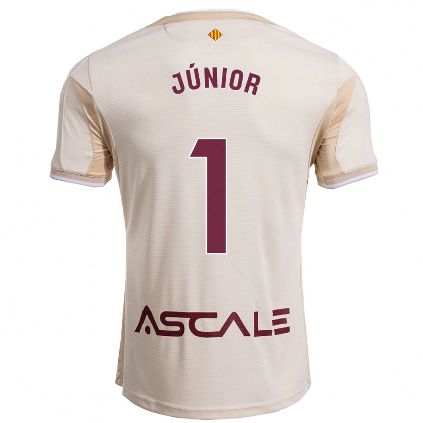 Danxen Herren Luiz Júnior #1 Cremeweiß Burgunderrot Auswärtstrikot Trikot 2025/26 T-Shirt