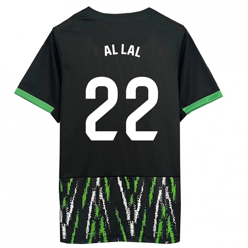 Danxen Herren Nordin Al Lal #22 Schwarz Grün Auswärtstrikot Trikot 2025/26 T-Shirt